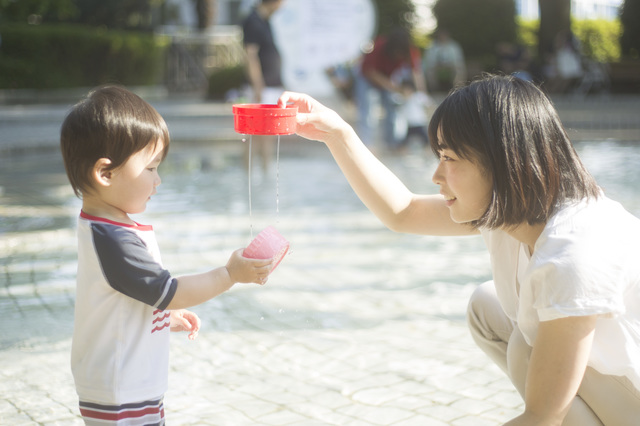 水遊び